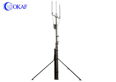Equipo telescópico neumático móvil de la antena de la comunicación de poste del palo garantía de 1 año