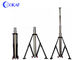 Mast Pole Telescópico Móvil, Antena Portátil Mast Tripod con Ruedas
