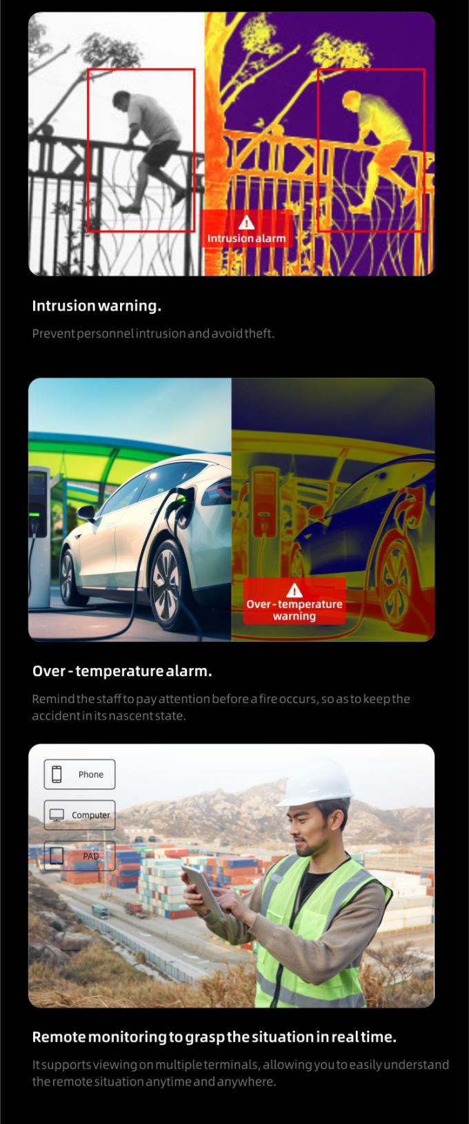 OKAF AI Vigilancia Autónomo Robot de Patrulla de Seguridad Robot de Guardia Industrial Perro Robot de Seguridad Inteligente Robot Cuádruple 4