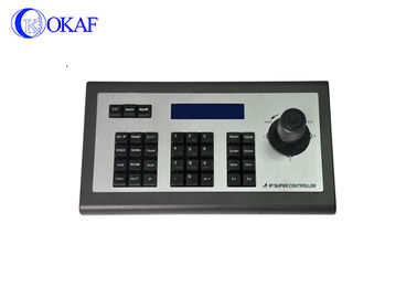 Control de exhibición azul del LCD del punto de la palanca de mando 160x32 del control de cámara de DC12V 2A PTZ