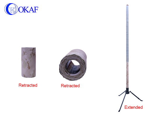 Mástil telescópico ligero y portátil para antena