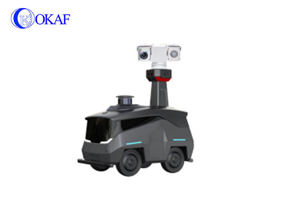 Patrulla de seguridad robot inteligente de recarga automática para gran área de la fábrica guardia de la puerta de la escuela