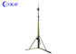 Portable 12m Telescopic Mast Pole Manual Lifting Lightning Rod Pole Hard Anodized Surface